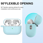 For AirPods Pro 2 Thickened One-piece Shockproof Earphone Case(Light Green)