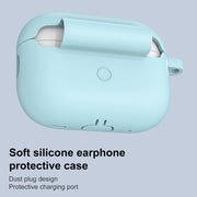For AirPods Pro 2 Thickened One-piece Shockproof Earphone Case(Light Green)