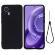 For Motorola Edge 30 Lite 5G / 30 Neo 5G Pure Color Liquid Silicone Shockproof Phone Case(Black) - Motorola Cases by PMC TechLife | Online Shopping South Africa | PMC TechLife | Buy Now Pay Later Mobicred