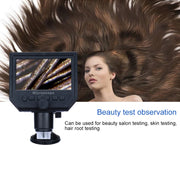 G600 600X 3.6MP 4.3 inch HD LCD Display Portable Digital Microscope, Plug:AU Plug