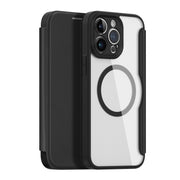 For iPhone 14 Pro Max DUX DUCIS Skin X Pro Series Magsafe PC + TPU Phone Leather Case(Black)