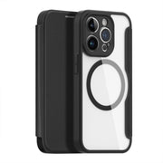 For iPhone 14 Pro DUX DUCIS Skin X Pro Series Magsafe PC + TPU Phone Leather Case(Black)