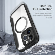 For iPhone 14 Pro DUX DUCIS Skin X Pro Series Magsafe PC + TPU Phone Leather Case(Black)