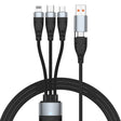 ADC-008 100W USB/Type-C to Type-C + 8 Pin + Micro USB Two to Three Fully Compatible Fast Charge Data Cable, Length:2m - Multifunction Cable by PMC TechLife | Online Shopping South Africa | PMC TechLife | Buy Now Pay Later Mobicred