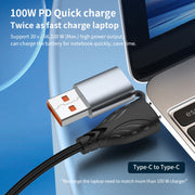 ADC-008 100W USB/Type-C to Type-C + 8 Pin + Micro USB Two to Three Fully Compatible Fast Charge Data Cable, Length:2m