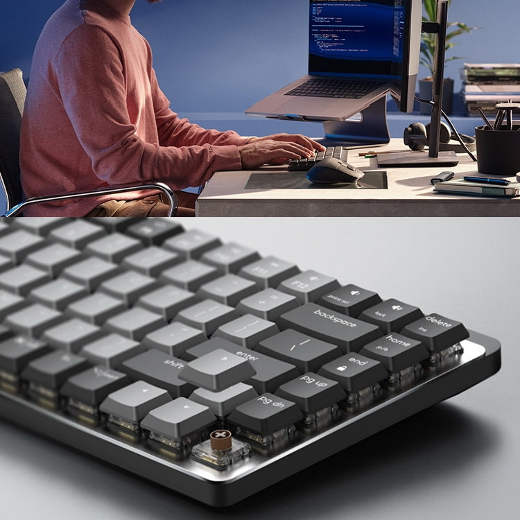 Logitech MX Mechanical Wireless Bluetooth Dual Mode Keyboard with Logi Bolt USB Receiver(Brown Axis)