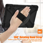 For Amazon Fire HD 8 2022 Hard PC Soft Silicone Full Body Protective Tablet Case(Black)