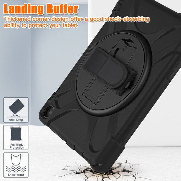 For Amazon Fire HD 8 2022 Hard PC Soft Silicone Full Body Protective Tablet Case(Black)