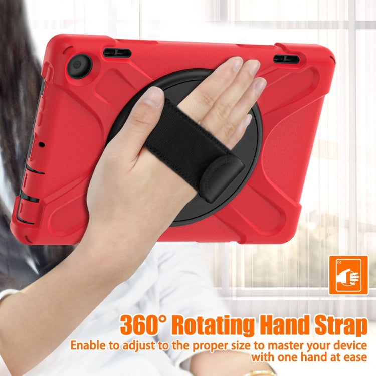 For Amazon Fire HD 8 2022 Hard PC Soft Silicone Full Body Protective Tablet Case(Red)