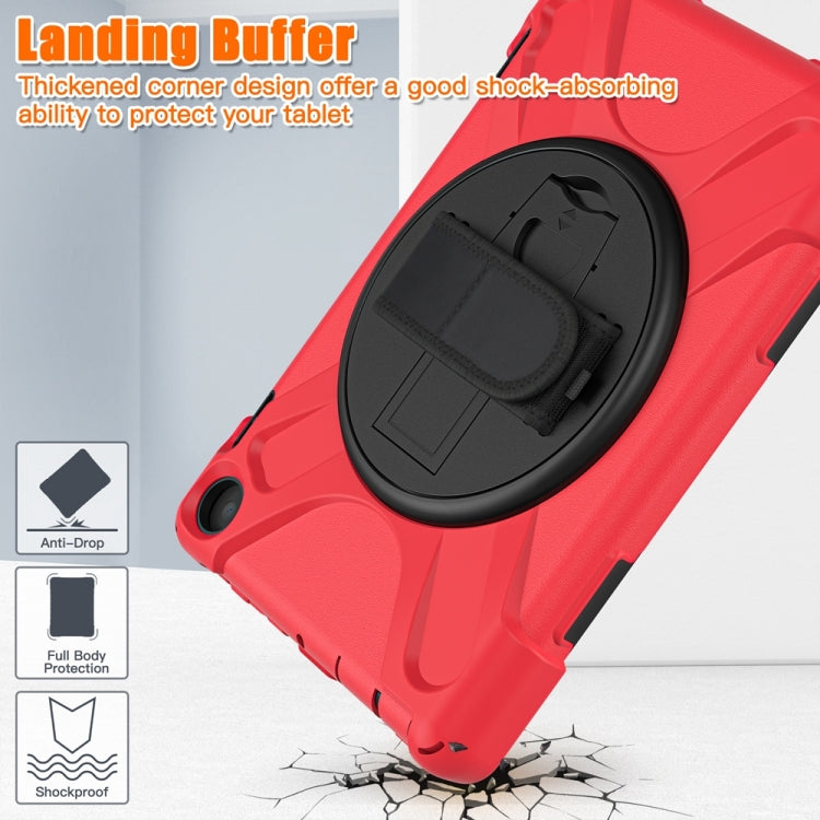 For Amazon Fire HD 8 2022 Hard PC Soft Silicone Full Body Protective Tablet Case(Red)