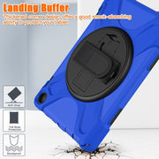 For Amazon Fire HD 8 2022 Hard PC Soft Silicone Full Body Protective Tablet Case(Blue)