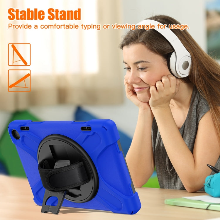 For Amazon Fire HD 8 2022 Hard PC Soft Silicone Full Body Protective Tablet Case(Blue)