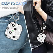 For AirPods 3 Glitter Four-color Flower Earphone Protective Case(Black White)