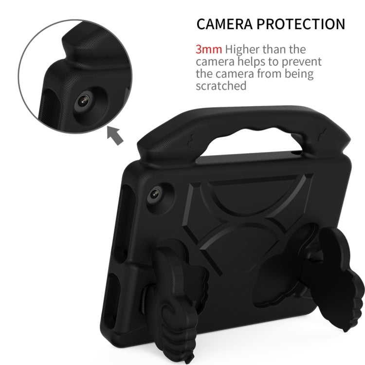 For Amazon Kindle Fire 7 2022 Children EVA Shockproof Tablet Case with Thumb Bracket(Black)