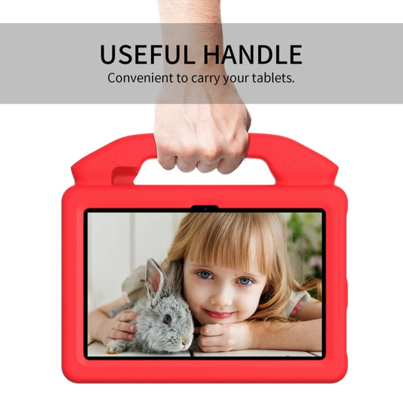 For Amazon Kindle Fire 7 2022 Children EVA Shockproof Tablet Case with Thumb Bracket(Red)