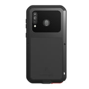 For Galaxy A40s LOVE MEI Metal Shockproof Water-resistant Dustproof Protective Case(Silver)