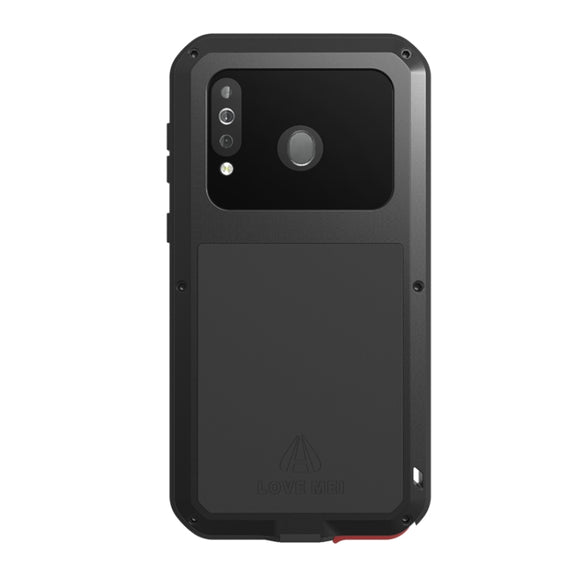For Galaxy A40s LOVE MEI Metal Shockproof Water-resistant Dustproof Protective Case(Silver)