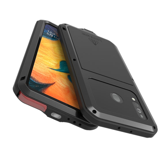 For Galaxy A40s LOVE MEI Metal Shockproof Water-resistant Dustproof Protective Case(Silver)