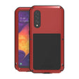 For Galaxy A50 LOVE MEI Metal Shockproof Waterproof Dustproof Protective Case(Red) - Galaxy Phone Cases by LOVE MEI | Online Shopping South Africa | PMC TechLife | Buy Now Pay Later Mobicred