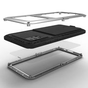 For Galaxy A51 LOVE MEI Metal Shockproof Water-resistant Dustproof Protective Case(Silver)
