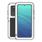 For Galaxy S20 LOVE MEI Metal Shockproof Water-resistant Dustproof Protective Case(White)