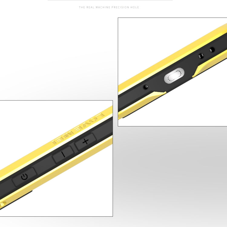 For Galaxy S20 LOVE MEI Metal Shockproof Water-resistant Dustproof Protective Case(Yellow)