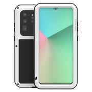 For Galaxy S20 Ultra LOVE MEI Metal Shockproof Water-resistant Dustproof Protective Case(White)