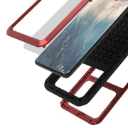 For Galaxy S20 Plus LOVE MEI Metal Shockproof Water-resistant Dustproof Protective Case(Red)