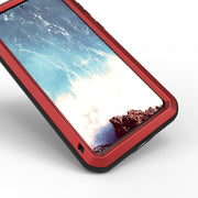 For Galaxy S20 Plus LOVE MEI Metal Shockproof Water-resistant Dustproof Protective Case(Red)