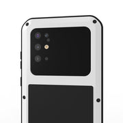 For Galaxy S20 Plus LOVE MEI Metal Shockproof Water-resistant Dustproof Protective Case(White)
