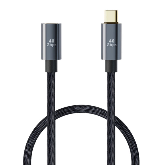 USB4.0 40Gbps Type-C Male to Female Extension Cable, Length:0.5m