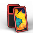 For Galaxy A30 LOVE MEI Metal Shockproof Waterproof Dustproof Protective Case(Red) - free shipping - PMC TechLife - Order now!