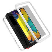 For Galaxy A30 LOVE MEI Metal Shockproof Water-resistant Dustproof Protective Case(White)