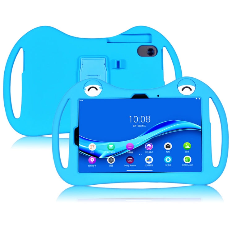 For TCL 10 TabMax 4G 9295G Cartoon Silicone Shockproof Protective Tablet Case(Blue)