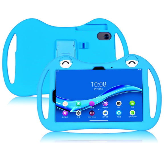 For TCL 10 TabMax 4G 9295G Cartoon Silicone Shockproof Protective Tablet Case(Blue)