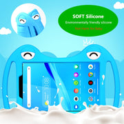 For TCL Tab 8 4G Cartoon Silicone Shockproof Protective Tablet Case with Stand & Handheld(Pink)