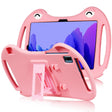 For TCL Tab Pro 5G Cartoon Silicone Shockproof Protective Tablet Case with Stand & Pen Slot(Pink) - Others by PMC TechLife | Online Shopping South Africa | PMC TechLife | Buy Now Pay Later Mobicred
