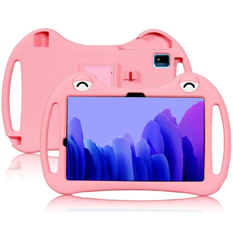For TCL Tab Pro 5G Cartoon Silicone Shockproof Protective Tablet Case with Stand & Pen Slot(Pink)