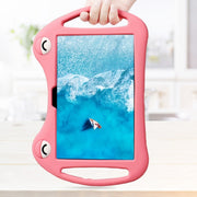 For TCL Tab 10s 5G Cartoon Silicone Shockproof Protective Tablet Case with Stand & Pen Slot(Pink)