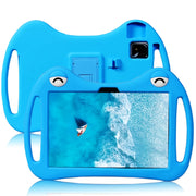 For TCL Tab 10 5G Cartoon Silicone Shockproof Protective Tablet Case with Stand & Pen Slot(Blue)
