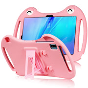 For TCL Tab 10s 2021 Cartoon Silicone Shockproof Protective Tablet Case with Stand(Pink)