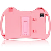 For TCL Tab 10s 2021 Cartoon Silicone Shockproof Protective Tablet Case with Stand(Pink)