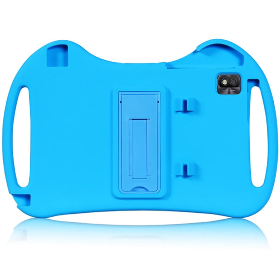 For TCL Tab 10s 2021 Cartoon Silicone Shockproof Protective Tablet Case with Stand(Blue)