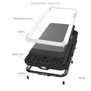 For Huawei Mate 30 LOVE MEI Metal Shockproof Water-resistant Dustproof Protective Case(Red)