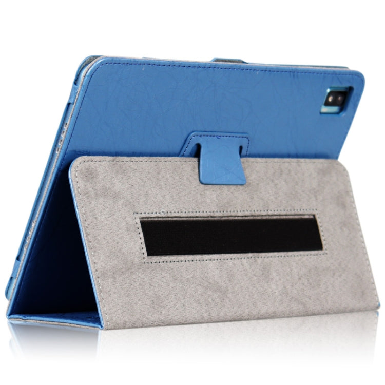 For TCL Tab Pro 5G Flower Embossed Leather Tablet Case with Holder(Black)