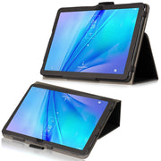 For TCL Tab 10s 5G Skin Texture All inclusive Leather Tablet Case(Black)