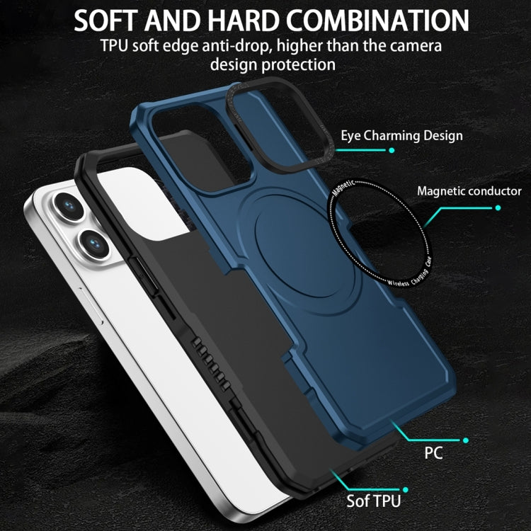 For Samsung Galaxy Note20 Ultra MagSafe Shockproof Armor Phone Case(Dark Blue)