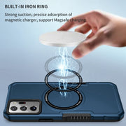 For Samsung Galaxy Note20 Ultra MagSafe Shockproof Armor Phone Case(Dark Blue)