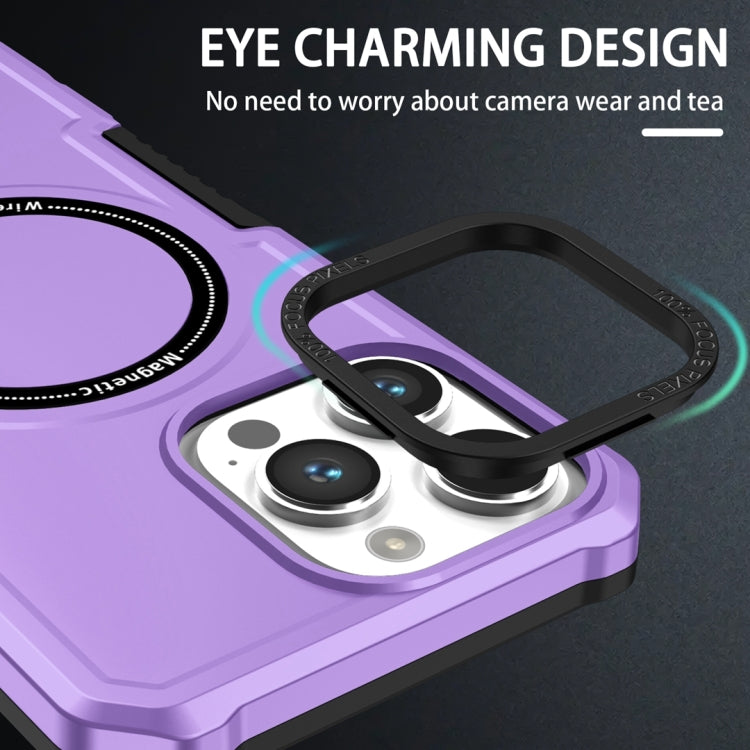 For Samsung Galaxy Note20 Ultra MagSafe Shockproof Armor Phone Case(Purple)