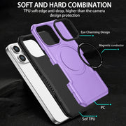 For Samsung Galaxy Note20 Ultra MagSafe Shockproof Armor Phone Case(Purple)